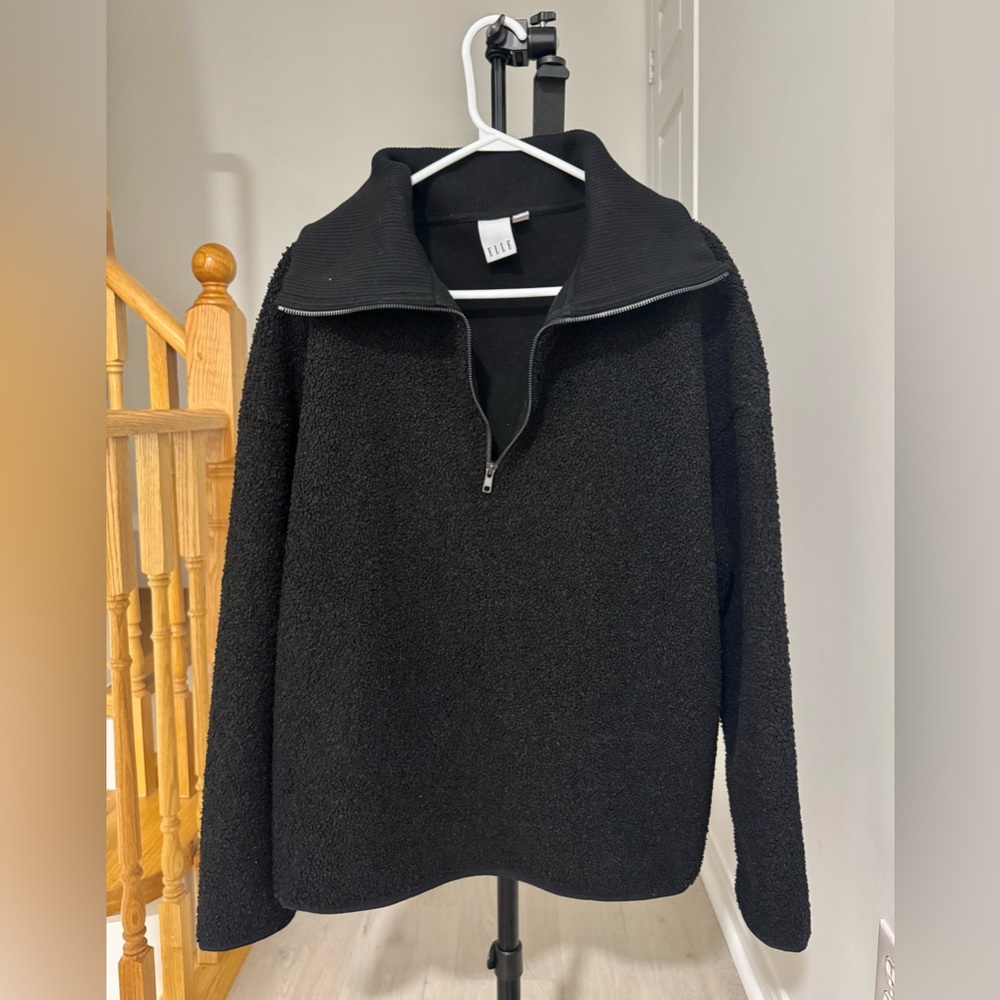 Elle Women's Black Zip-Up Jacket/ size Medium - Picture 2 of 11